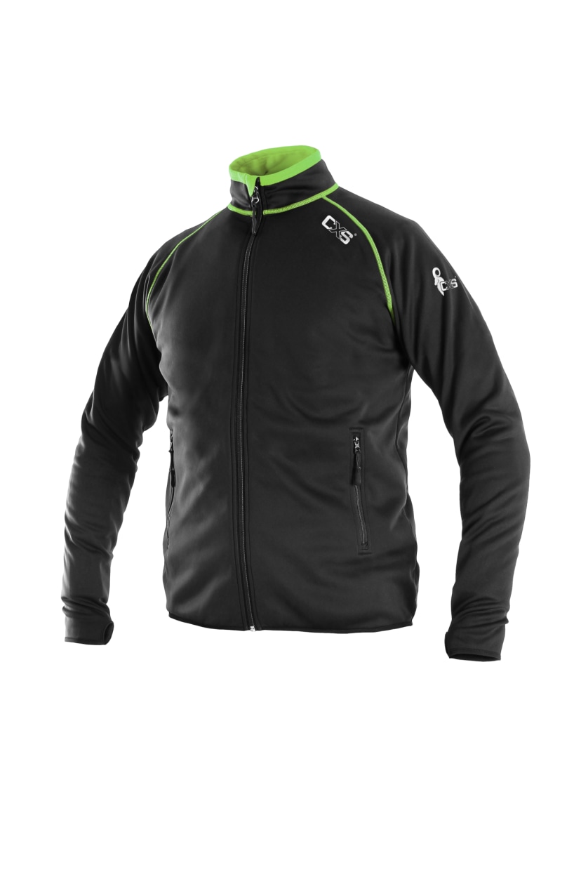 Mikina TORONTO, pánská, černo-zelená Canis 