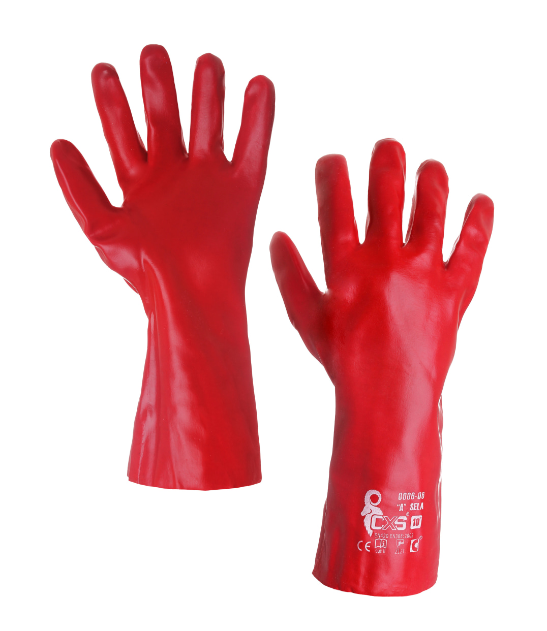 Rukavice SELA povrstvené PVC Canis 