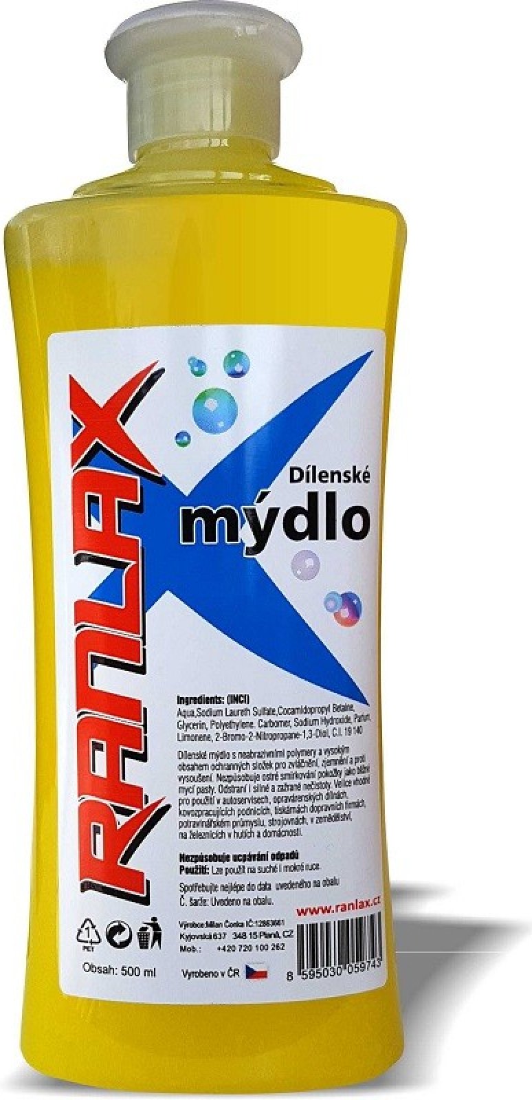 RANLAX dílenské mýdlo 500 ml